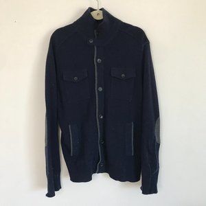 BANANA REPUBLIC Merino Wool Cardigan Jacket - Navy